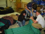 Our first night was spent on the floor of a garage in H&uacute;sav&iacute;k.