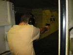 Andrew takes aim.