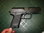 A Heckler & Koch .40 Semi-Auto simple and purposeful.