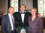 Happy family at the reception